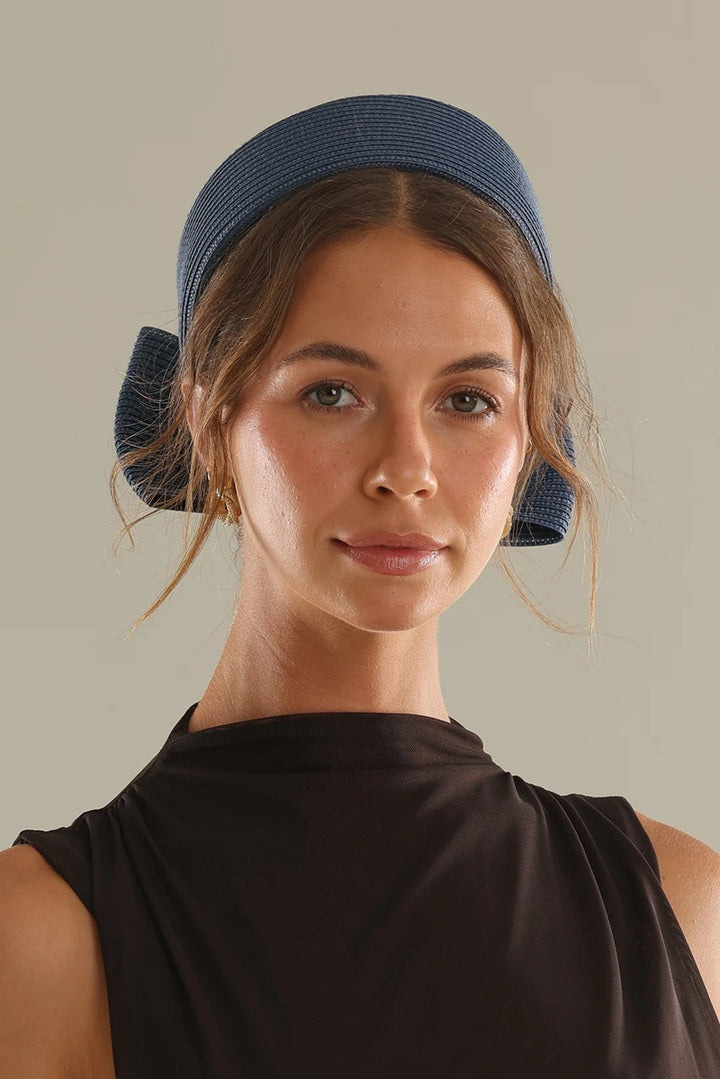 Tara Racwear Pillbox Hat | Navy