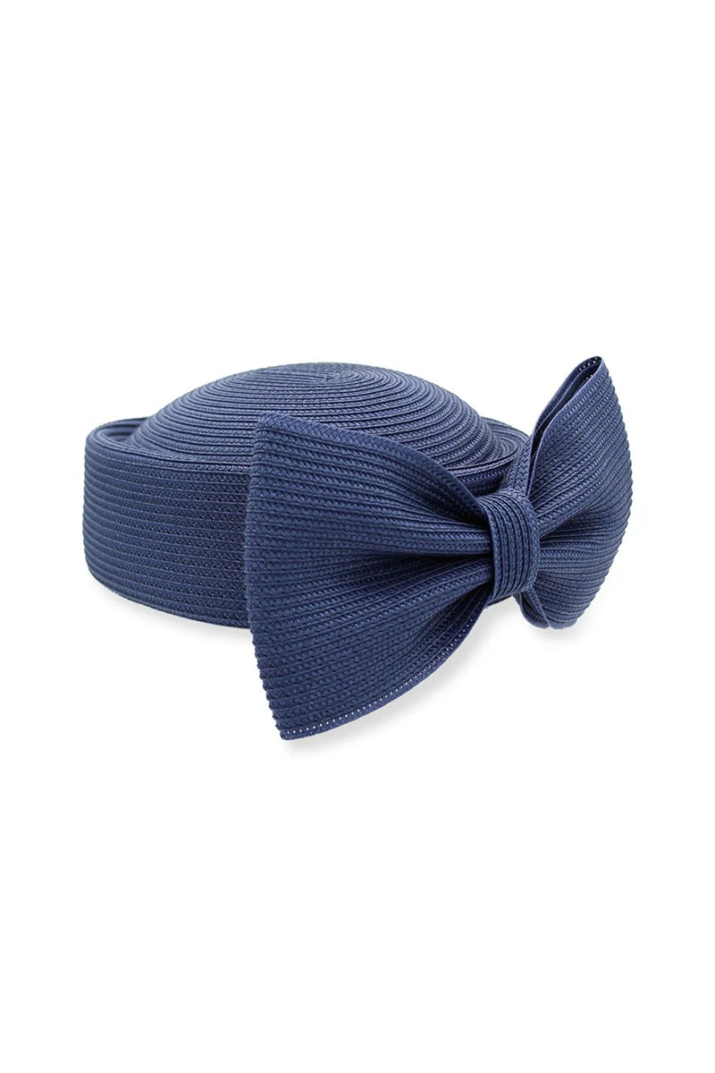 Tara Racwear Pillbox Hat | Navy