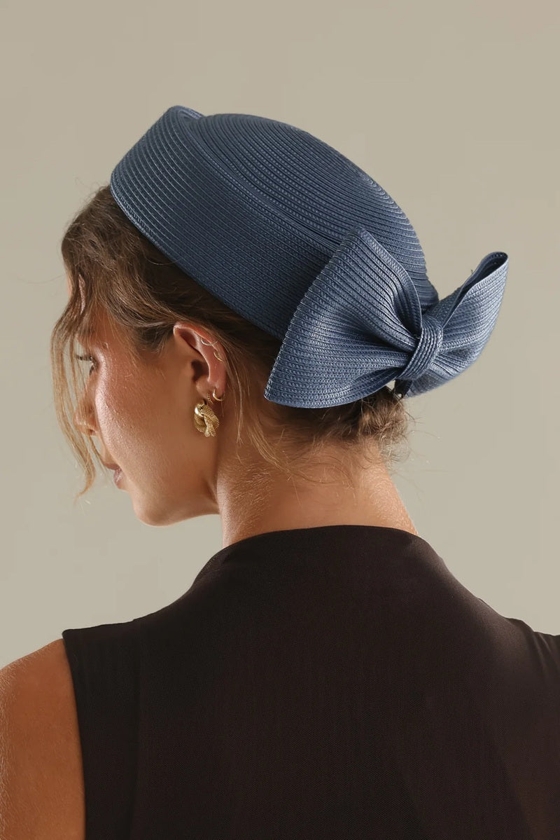 Tara Racwear Pillbox Hat | Navy