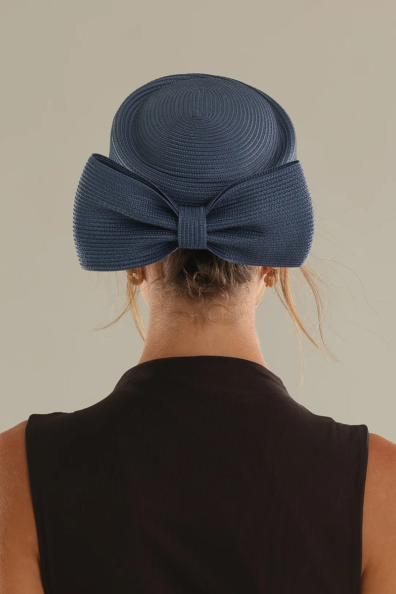 Tara Racwear Pillbox Hat | Navy