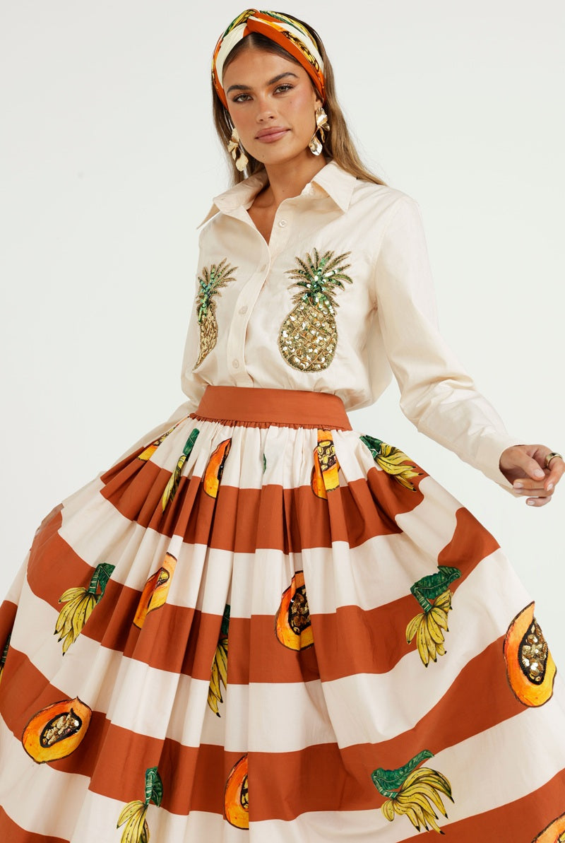 The Papaya Riviera Skirt