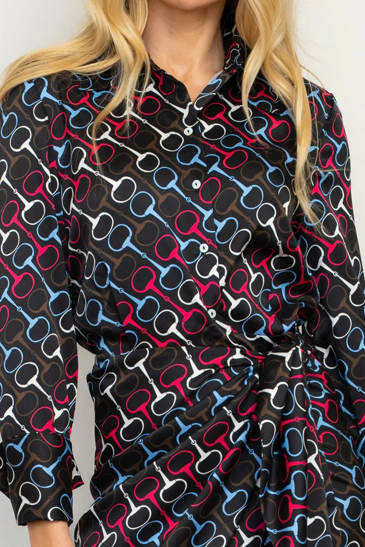 The Talita Shirtdress | Snaffle Print