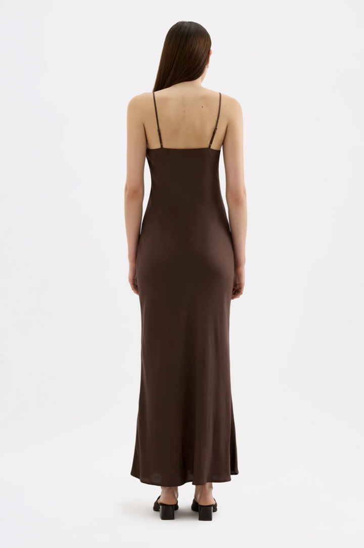Tilly Tencel Slip Dress | Chocolate