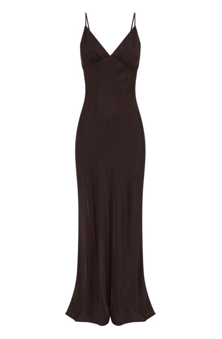 Tilly Tencel Slip Dress | Chocolate