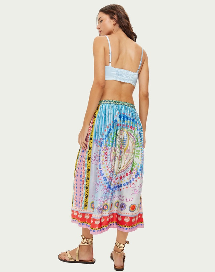 Vanessa Printed Midi Skirt | Runic Whisper