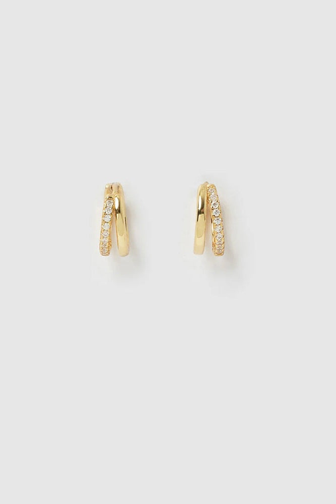 Winnie Gold Huggies Earrings | Mini