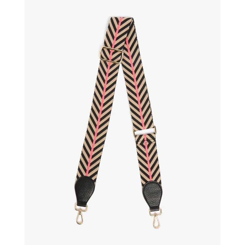 Accent Bag Strap | Black Taupe Chevron - General