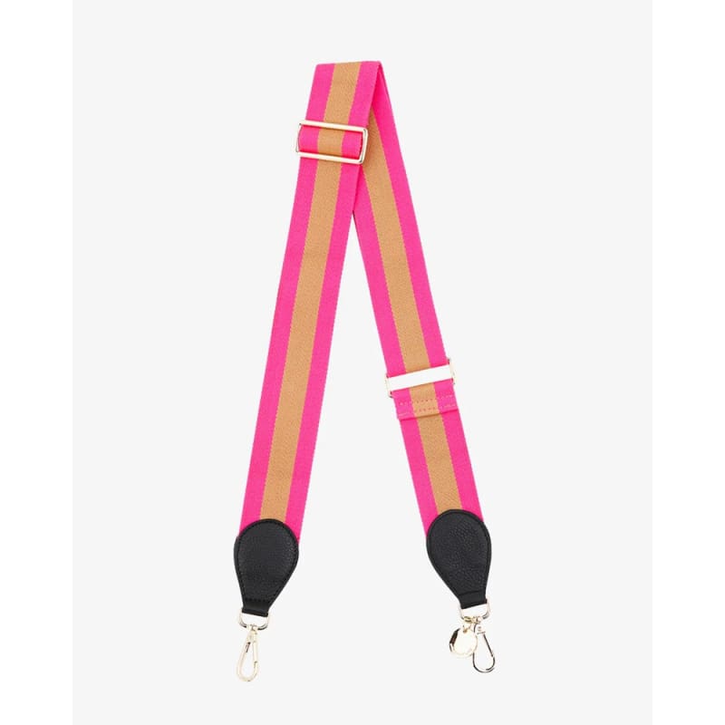 Accent Guitar Strap - Black (Hot Pink/Bronze) - Accessories