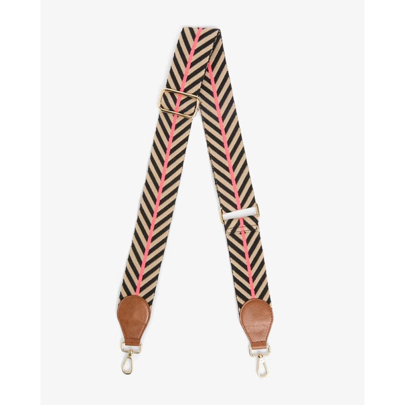 Accent Strap Tan Black | Taupe Chevron - Accessories