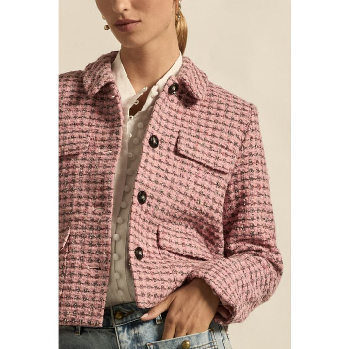 Adjoin Jacket | Rose Boucle - Jackets