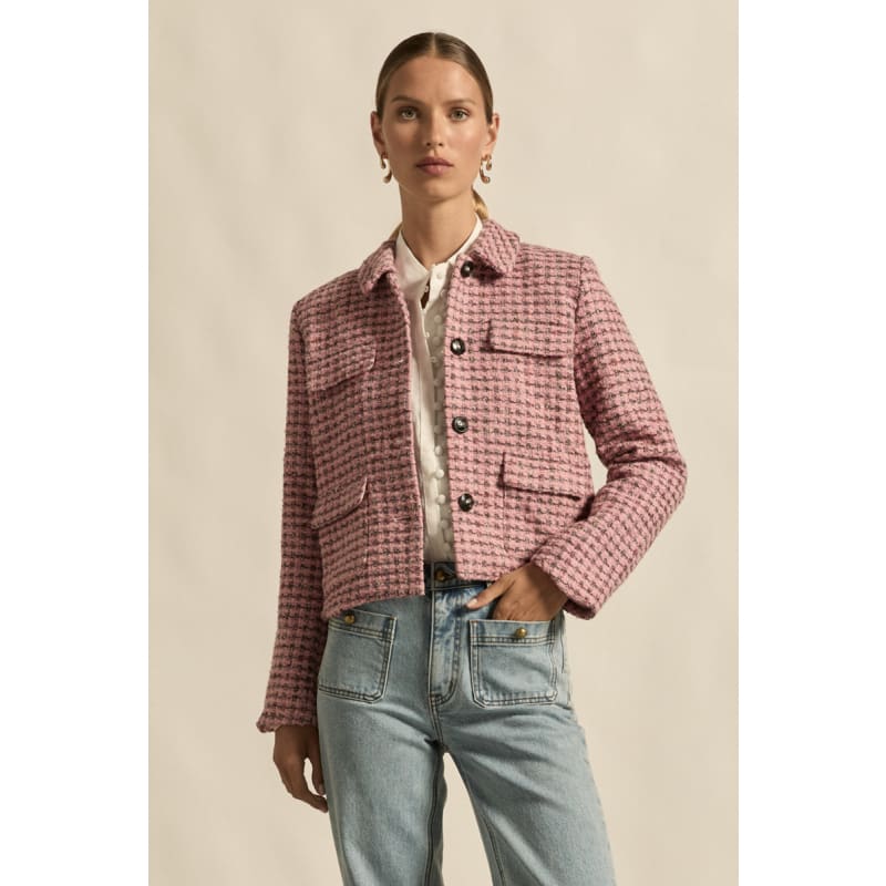 Adjoin Jacket | Rose Boucle - Jackets