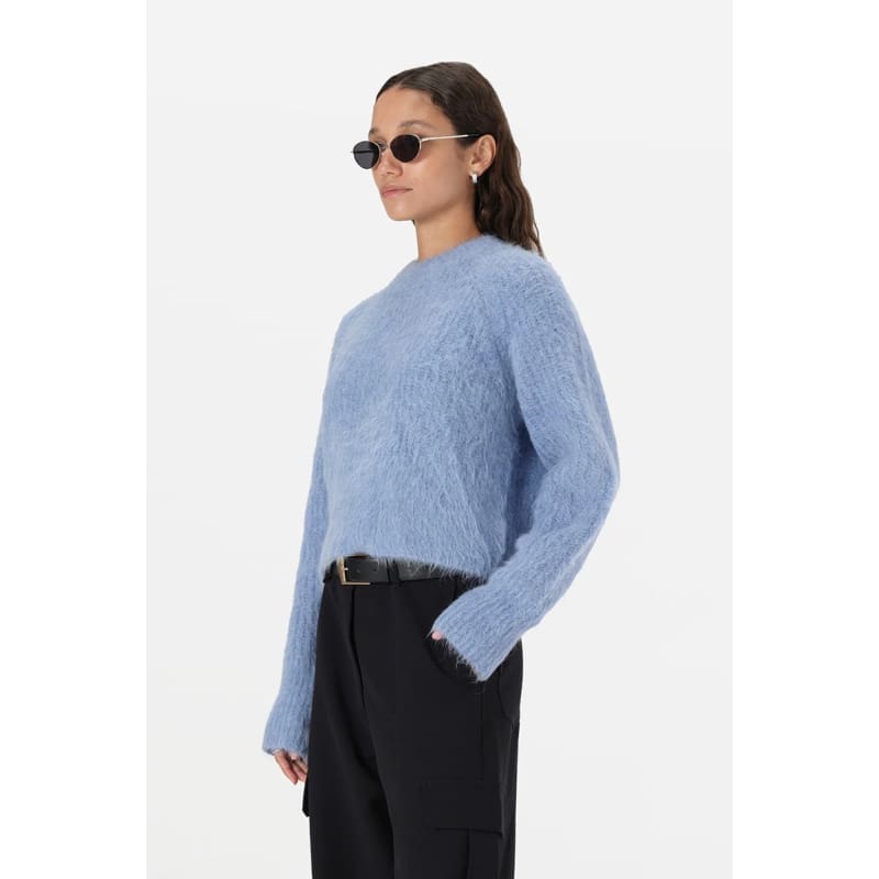 Ainsley Knit | Sky Blue Marle - Tops