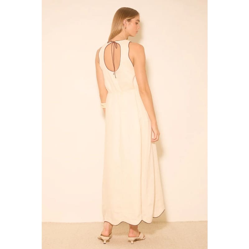 Aleria Dress | Cream Contrast Bind - Dress