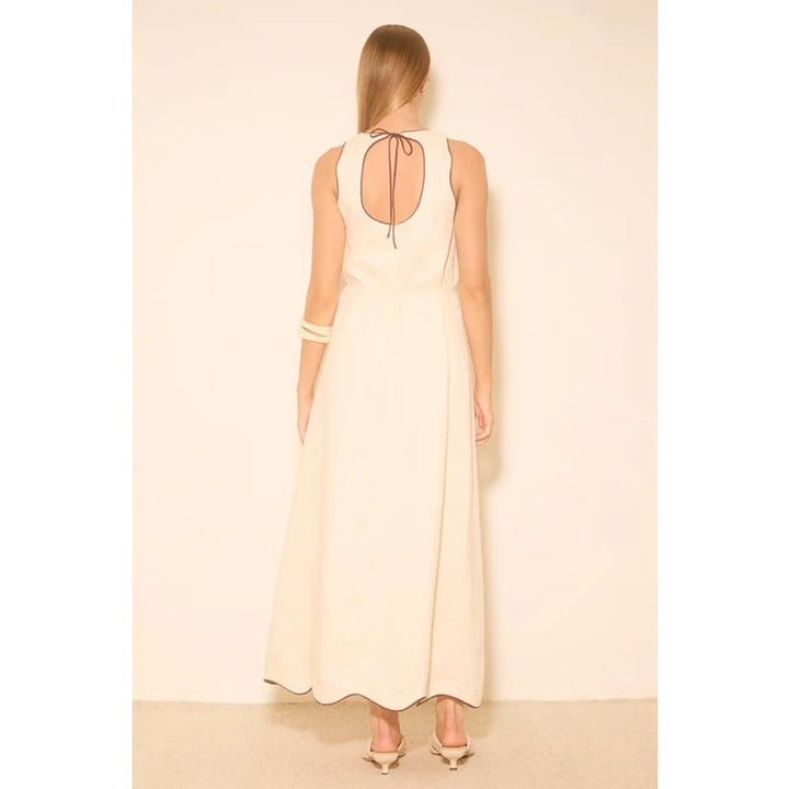 Aleria Dress | Cream Contrast Bind - Dress