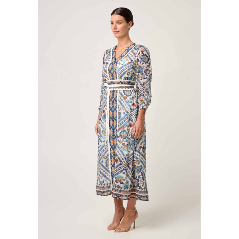 Alexis Silk Cotton Midi Dress | Petinos Floros - Dress