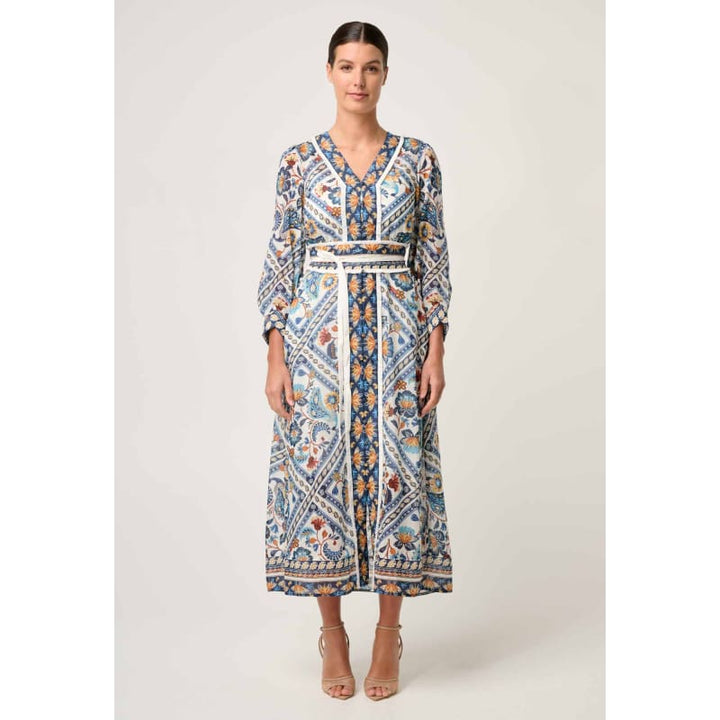 Alexis Silk Cotton Midi Dress | Petinos Floros - Dress