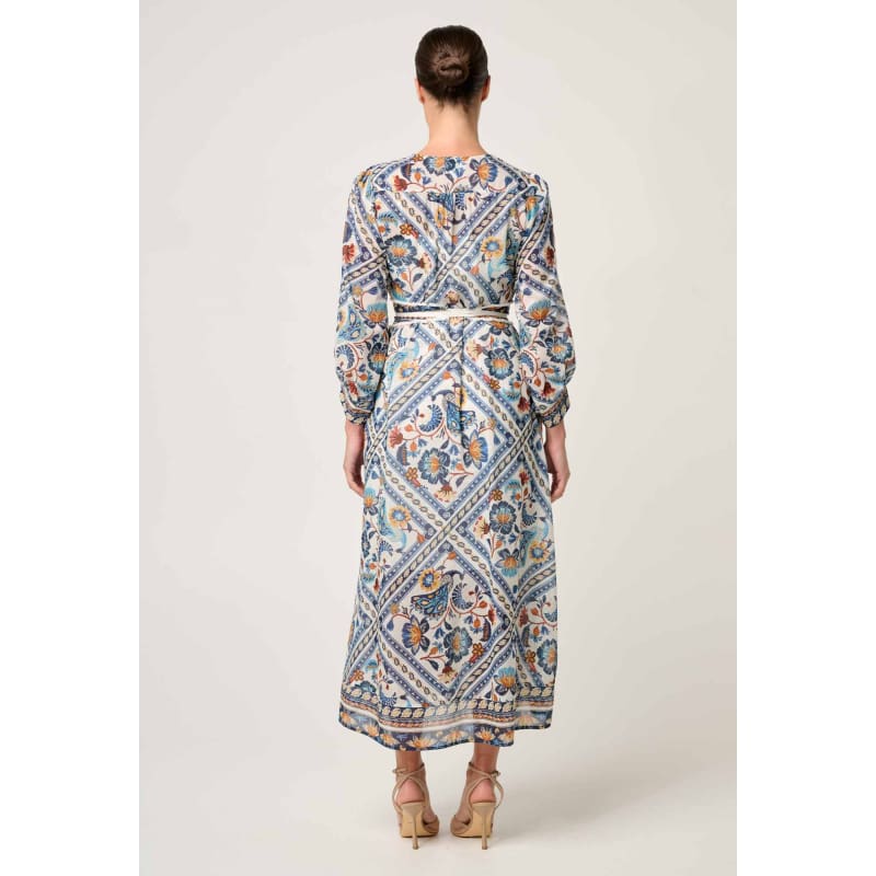 Alexis Silk Cotton Midi Dress | Petinos Floros - Dress