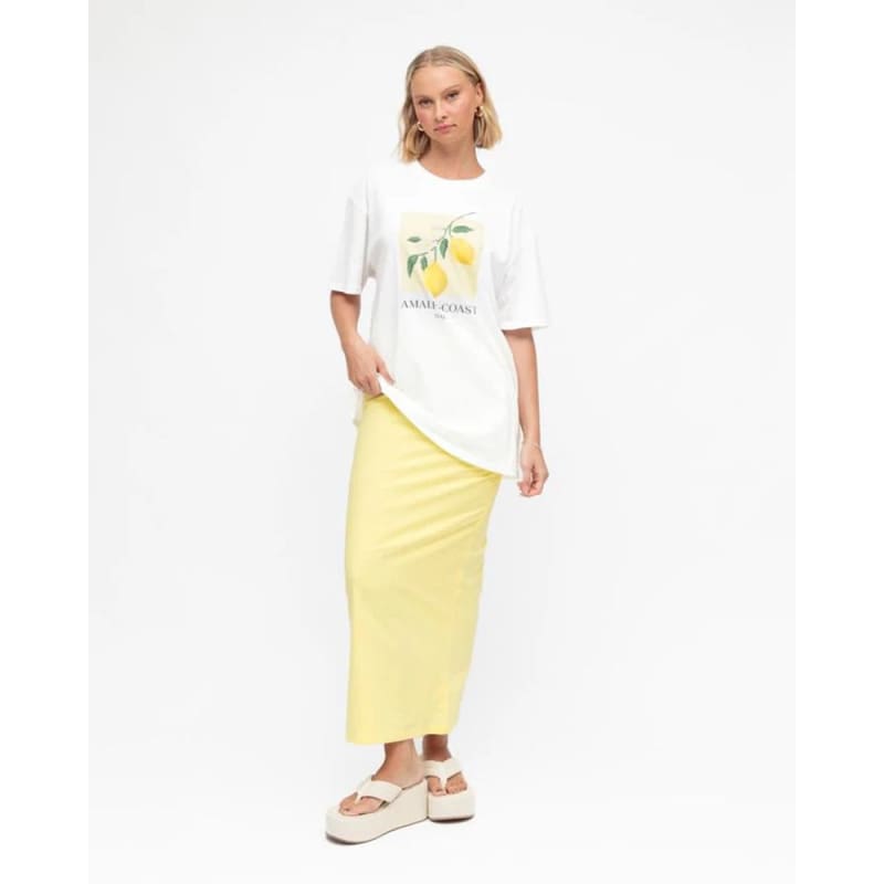 Almafi Coast Lemon Tee | White - General