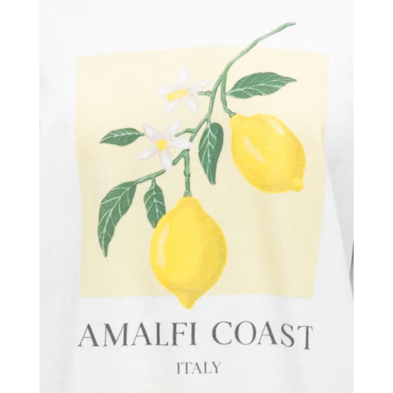 Almafi Coast Lemon Tee | White - General