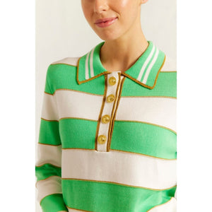 Amalfi Polo Sweater | Meadow - Tops