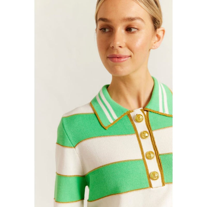 Amalfi Polo Sweater | Meadow - Tops