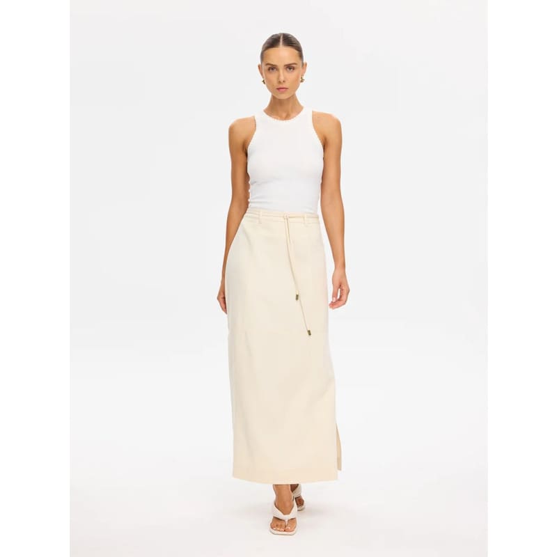Amelia Maxi Skirt | Cream - Bottoms
