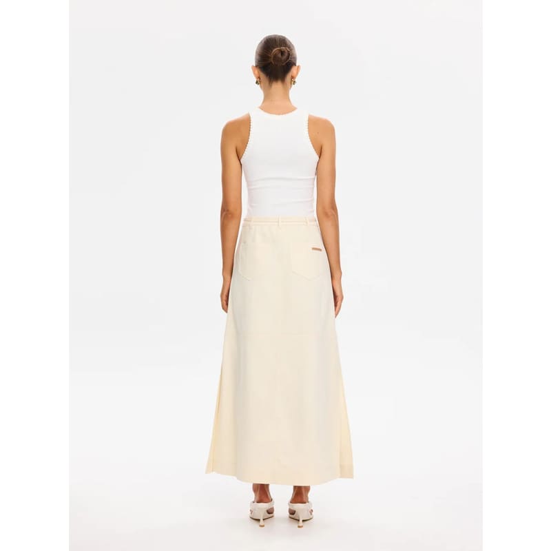 Amelia Maxi Skirt | Cream - Bottoms