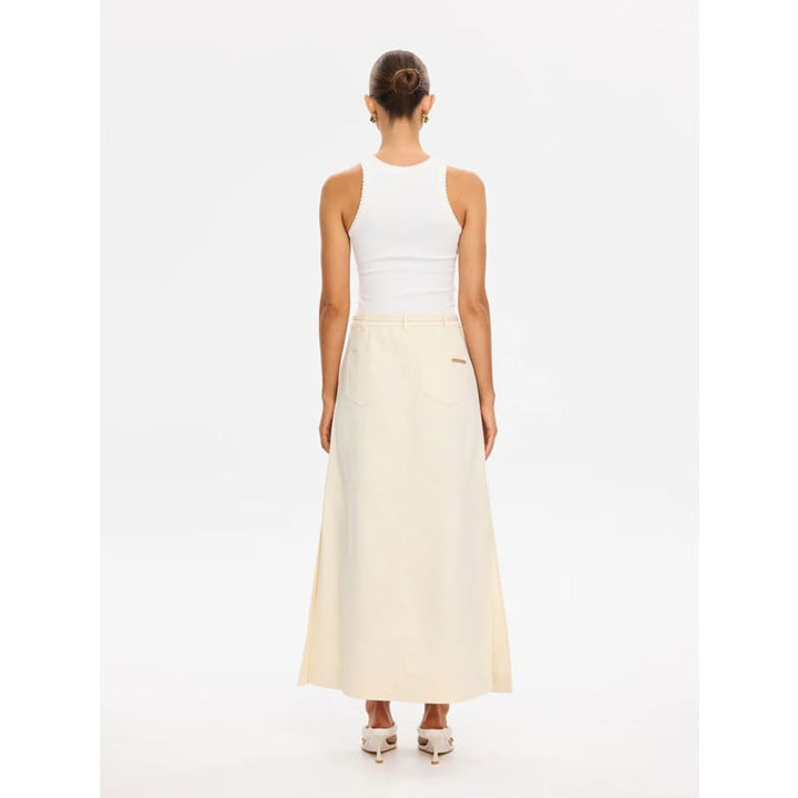 Amelia Maxi Skirt | Cream - Bottoms
