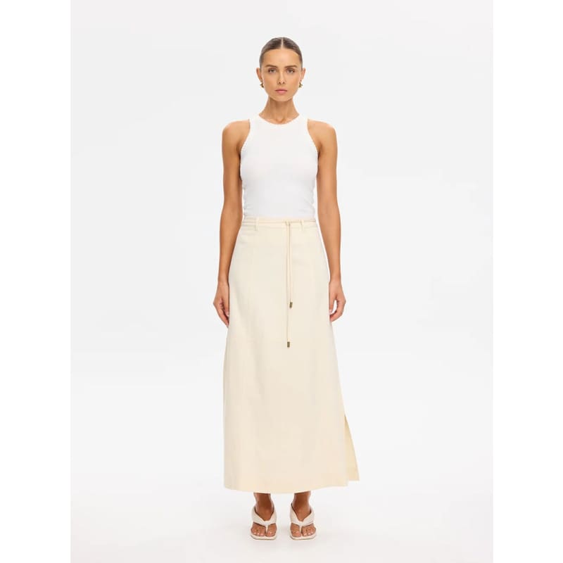 Amelia Maxi Skirt | Cream - Bottoms