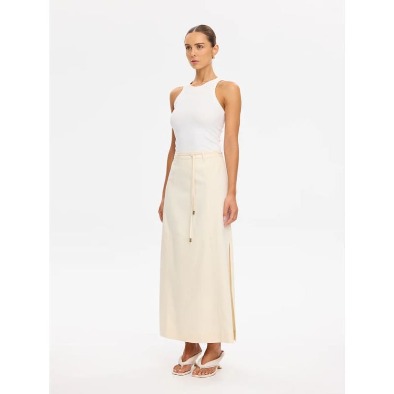Amelia Maxi Skirt | Cream - Bottoms