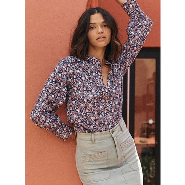 Amelie Blouse | Indian Floral - Tops