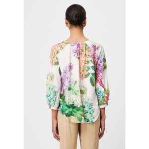 Annabelle Viscose Dobby Blouse | Wisteria Alba - Tops