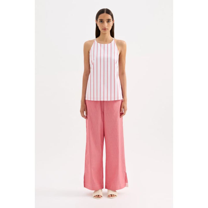 Anouk Stripe Top | White Stripe - Tops