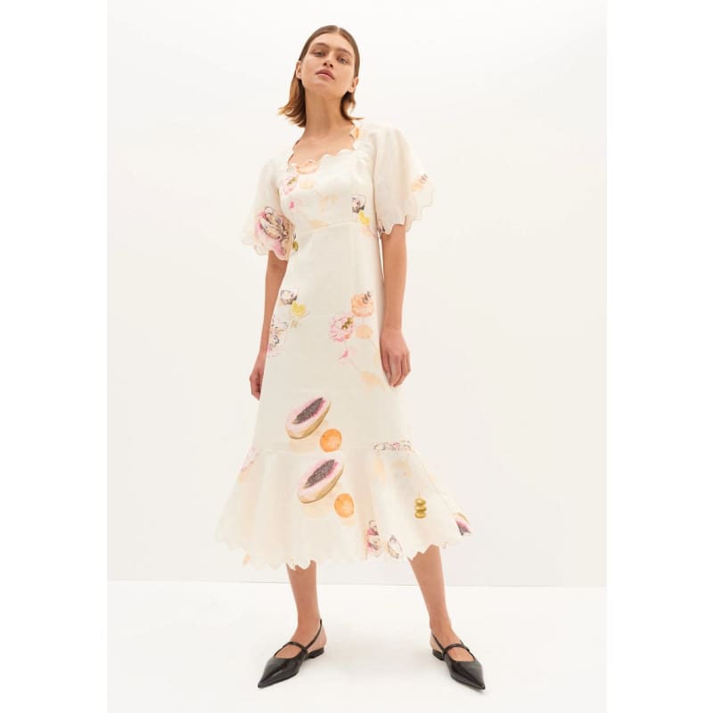 Aperitivo Linen Midi Dress - Dress