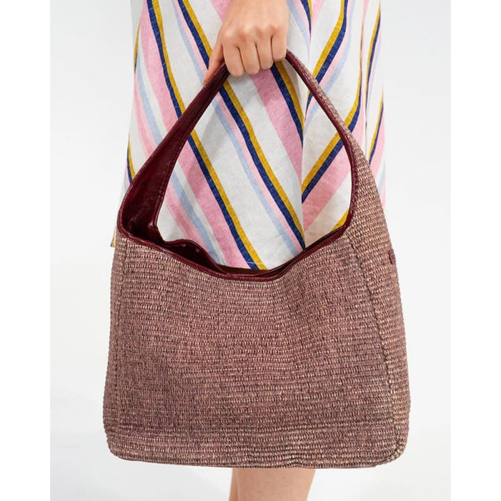 Arcadia Tote | Burgundy Weave - Accessories
