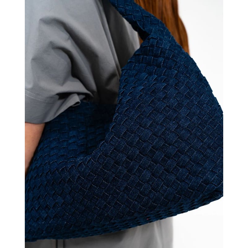 Arcadia Tote | Dark Denim Plait - Accessories