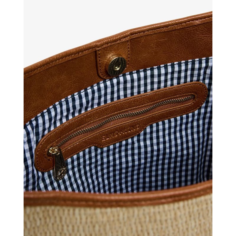 Arcadia Tote | Tan Pebble & Natural Weave - Accessories