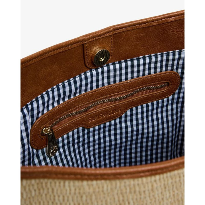 Arcadia Tote | Tan Pebble & Natural Weave - Accessories