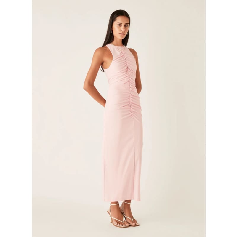 Aroma Gathered Dress | Pink - Dress