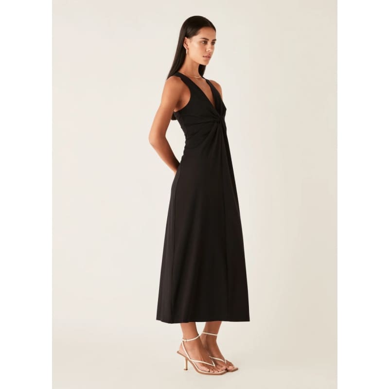 Aroma Twist Midi Dress | Black - Dress