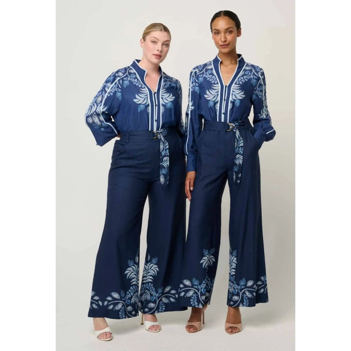 Asher Viscose Faille Shirt | Moonlit Batik - Tops