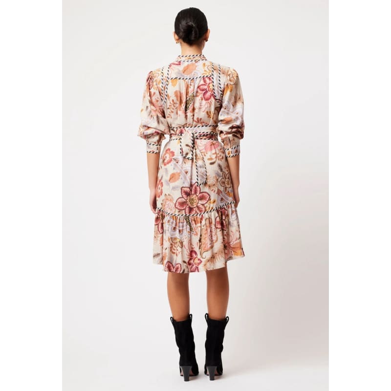 Atlas Linen Viscose Dress | Aries Floral - Dress