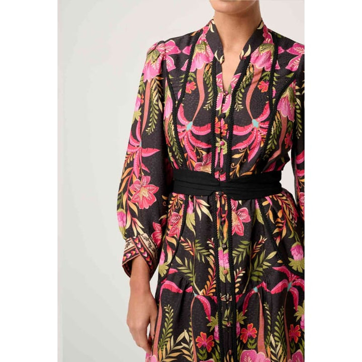 Aurelia Viscose Lace Dress | Anthos Lotos - Dress