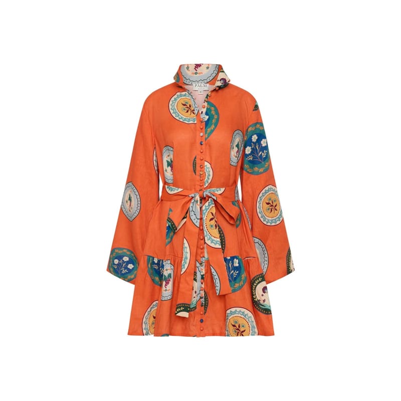 Austin Mini Dress | Orange Plates - Dress