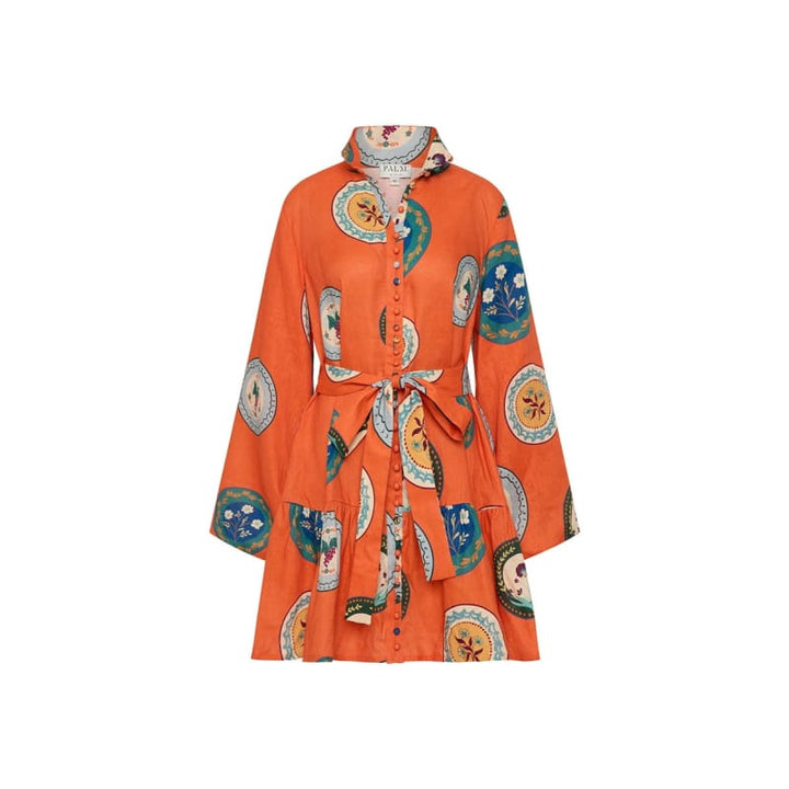 Austin Mini Dress | Orange Plates - Dress