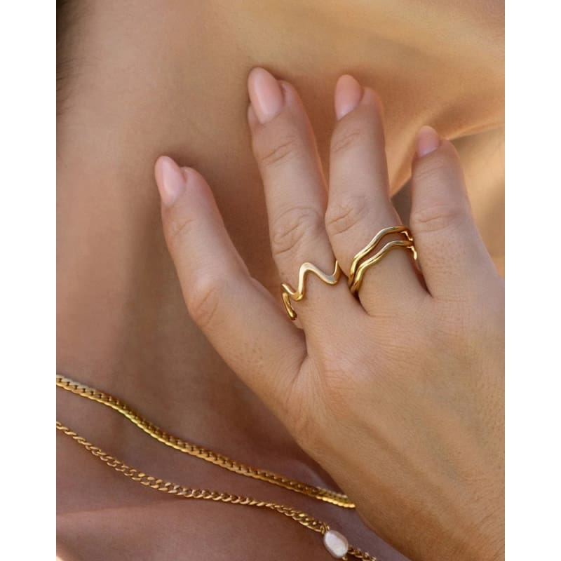 Azalea Gold Ring - Jewellery