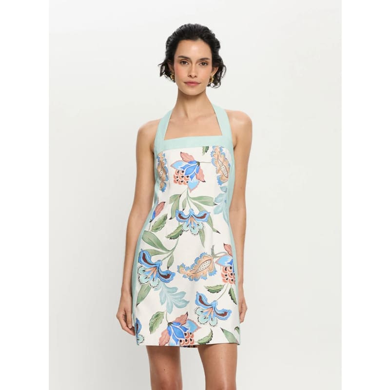 Azure Halter Mini Dress - Dress