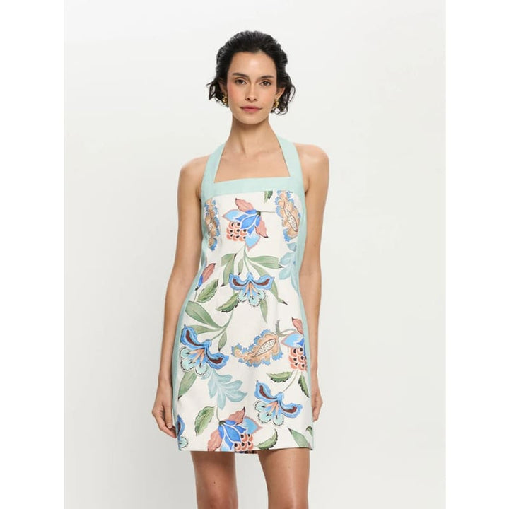 Azure Halter Mini Dress - Dress