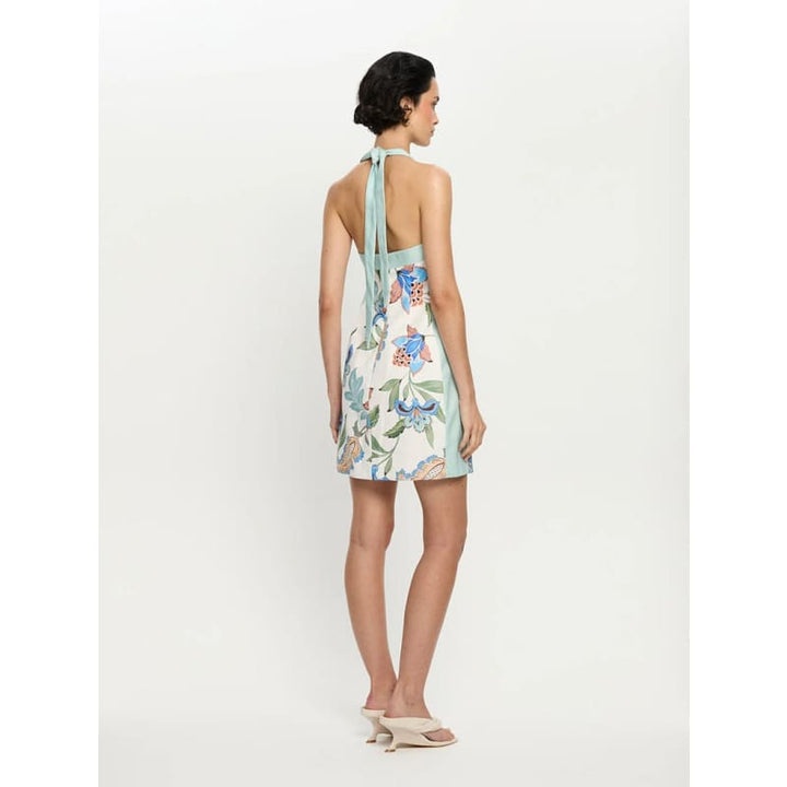 Azure Halter Mini Dress - Dress