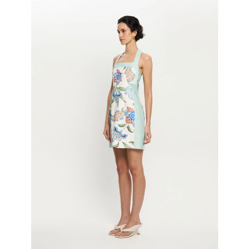 Azure Halter Mini Dress - Dress